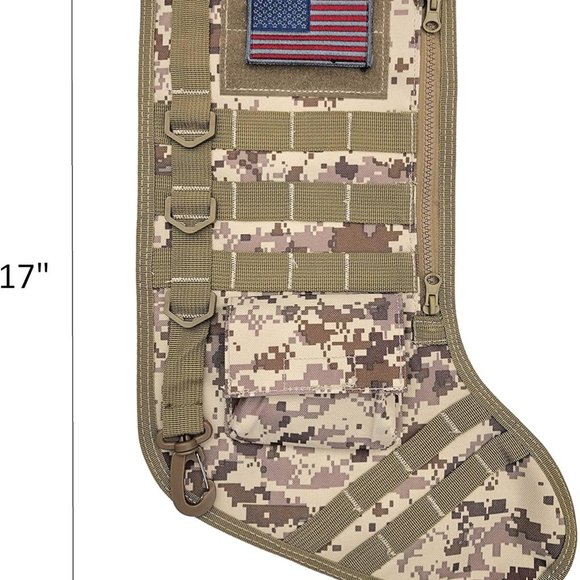 Tactical Christmas Stocking US Military Asst. Colors Carry Handle Mini Pouch New - Picture 4 of 4